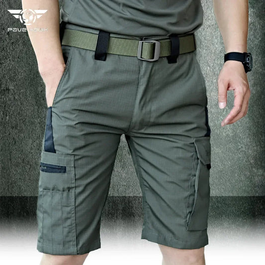 Men's Working Cargo Shorts Summer Breathable Multi-pocket Casual Pants Outdoor Climbing Wear-resistant Camouflage Shorts Male