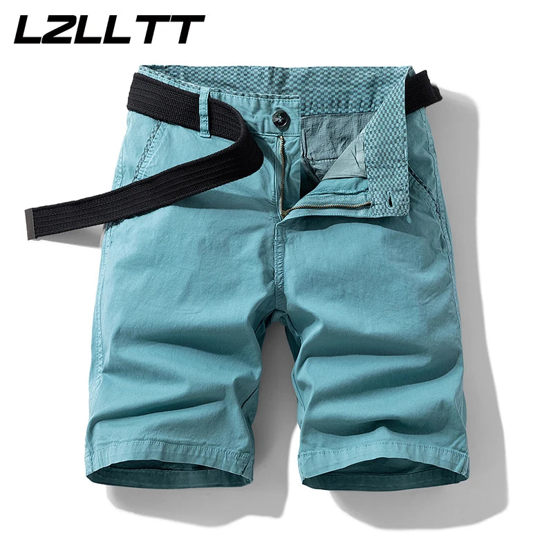 New Summer Men Cotton Cargo Shorts Men Fashion Breeche Bermuda Beach Jogger Shorts Men Tactical Casual Shorts Male Dropshipping