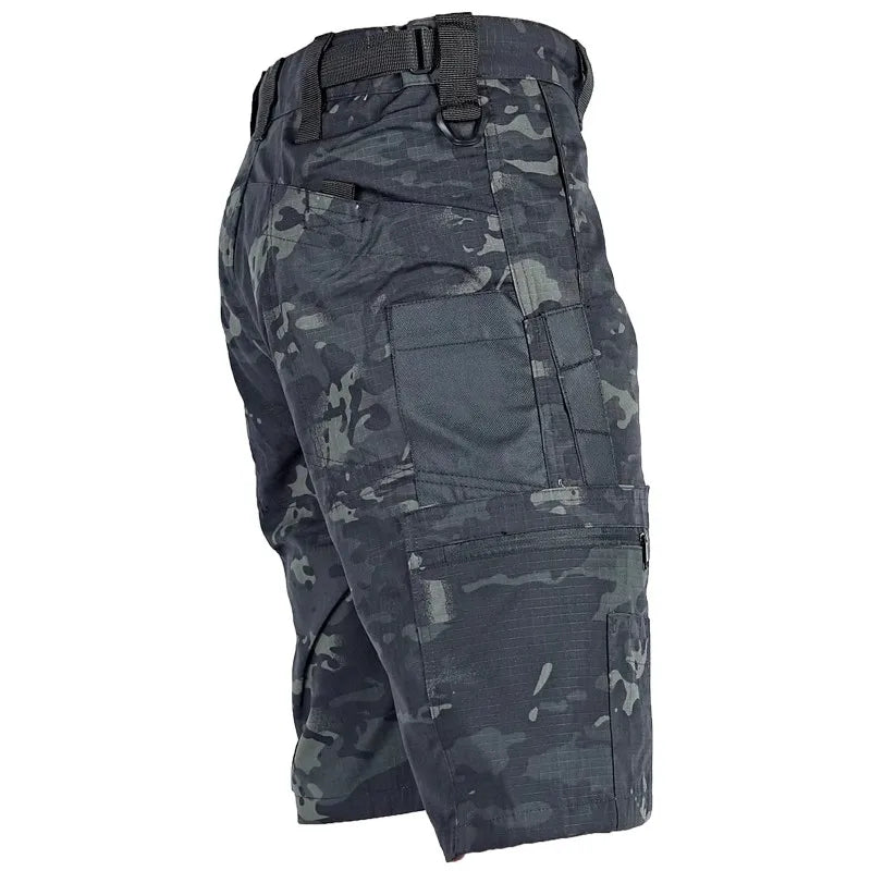 New Waterproof Tactical Shorts Men Intruder Military Multi-pocket Breathable Cargo Short Pants Army Wear-resistant Combat Shorts