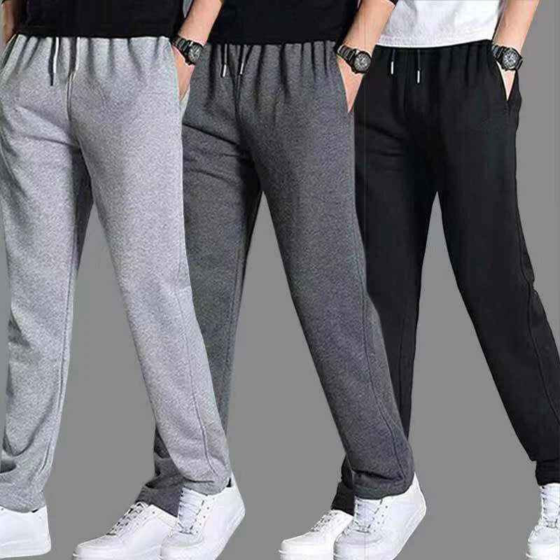 Spring Autumn Joggers Men Jogging Sweatpants Sportswear Knit Tracksuit Sports Pants Trousers Oversize Wide Leg Clothing