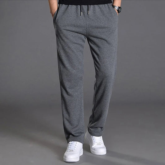 Spring Autumn Joggers Men Jogging Sweatpants Sportswear Knit Tracksuit Sports Pants Trousers Oversize Wide Leg Clothing